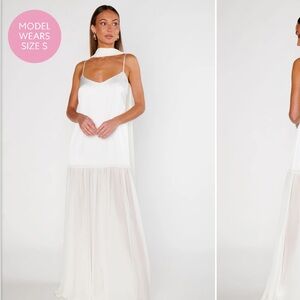 Show Me Your Mumu Dalia Maxi Dress White